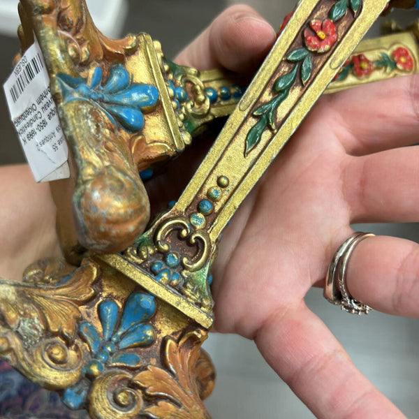 Antique 1850-1899 K & 0 Co Art Nouveau Candlestick Set 8" Tall Kronheim Oldenbusch Ornate