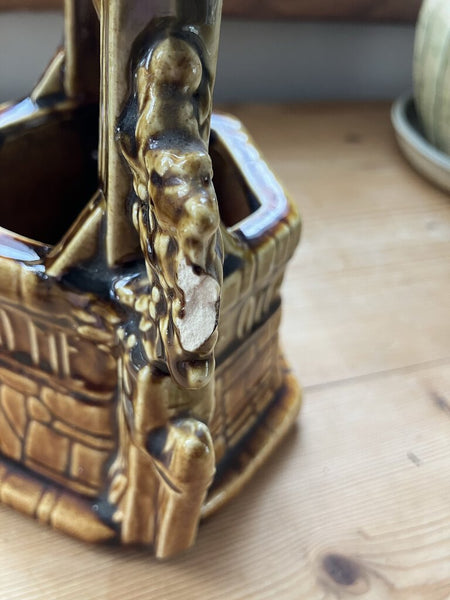 Vintage Wishing Well Vase