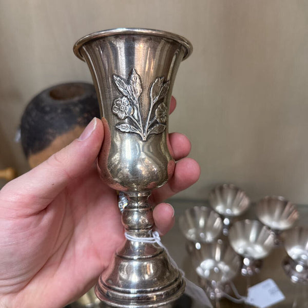 Vintage Silver Jewish Kaddish Cup