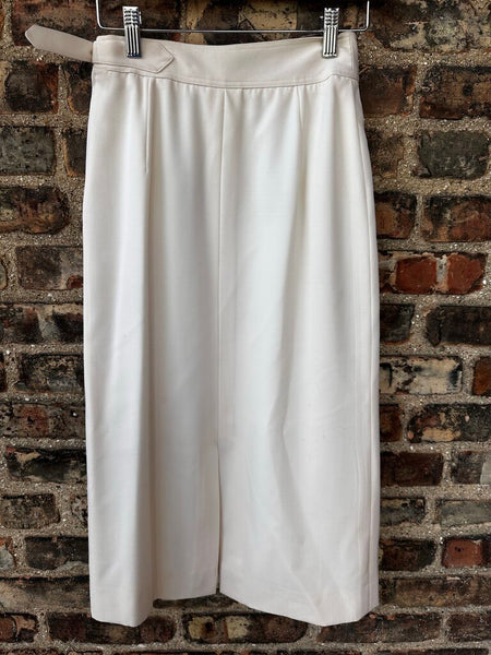 STUNNING Vintage Gucci 100% Ivory Wool Skirt Sz: 38
