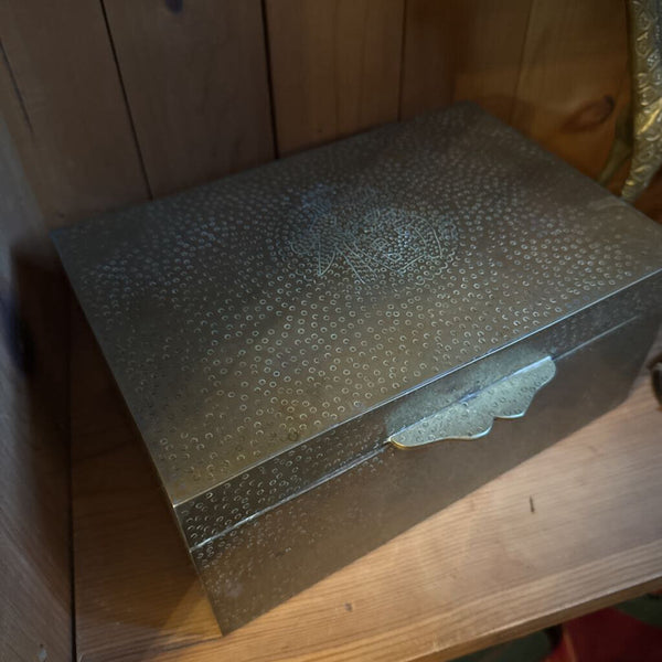 Brass Hammered Box