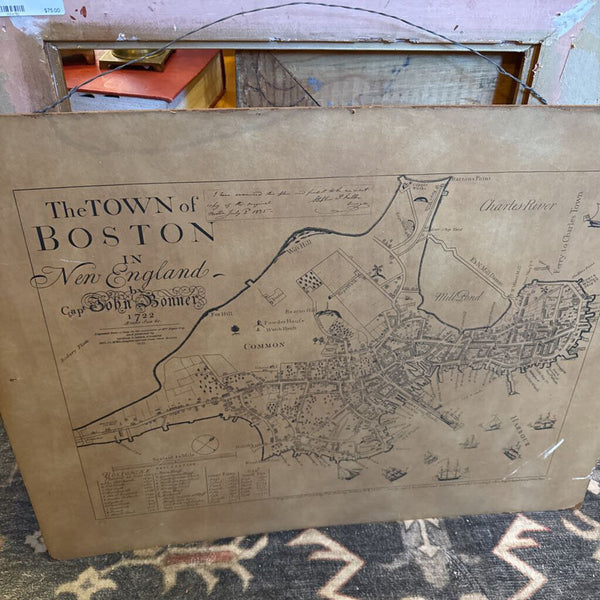 Vintage Map Boston 22x28