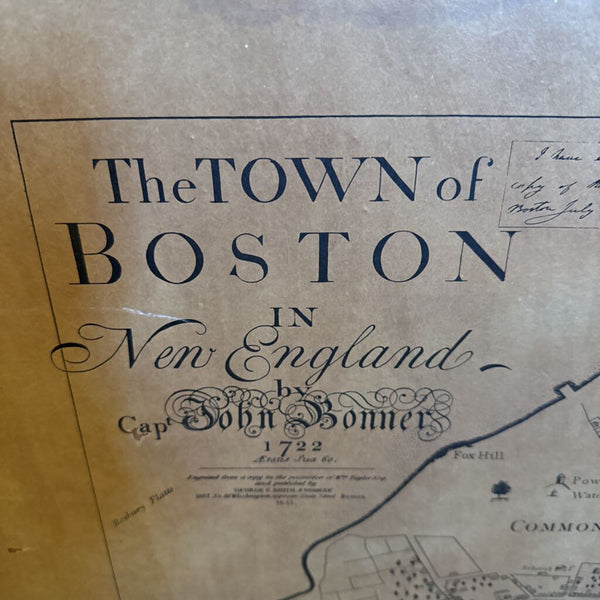 Vintage Map Boston 22x28