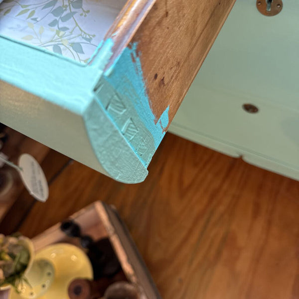 Green dresser as found in store pick up only 20"d x 40"w x 35.25" t