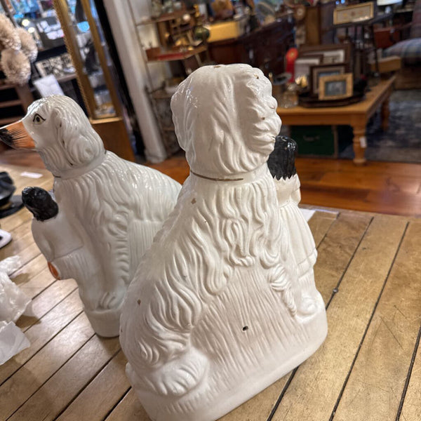PAIR STAFFORDSHIRE DOGS 10X15