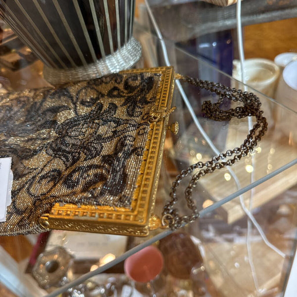 Edwardian microbeaded fringed purse