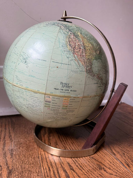 Mid Century Better Homes and Gardens Replogle 12" Globe W2270