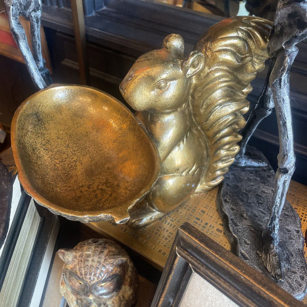 Moxie - Cast Aluminum Squirrel Dish