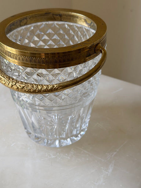 1476 French Crystal Ice Bucket (Perfect as a vase)