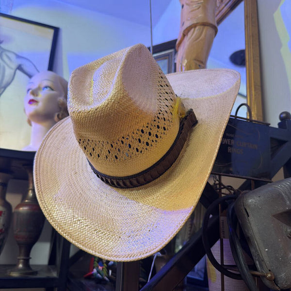 Vintage Stetson Roadrunner Straw Hat