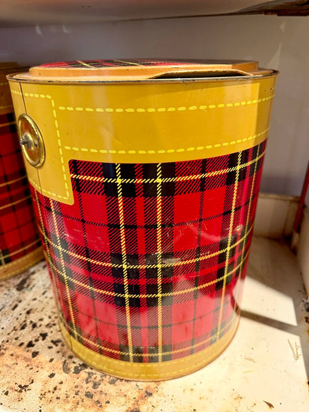 JFV ~ Vintage 4 Gallon Skotch Plaid cooler -
