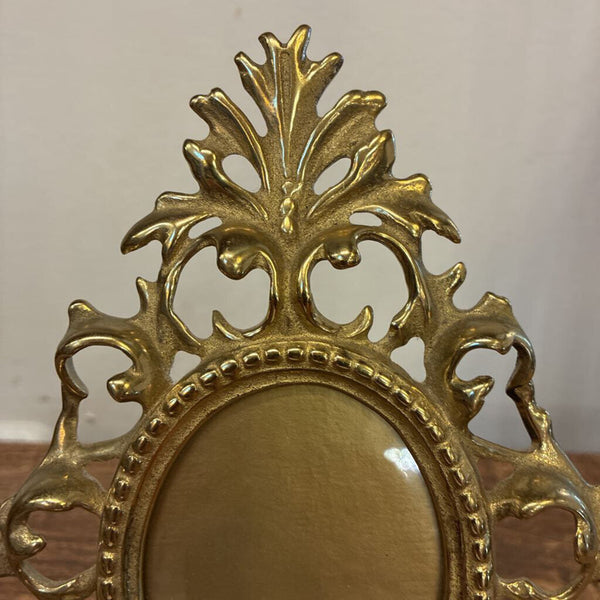 Vintage Brass Ornate Frame 6"w x 8"h