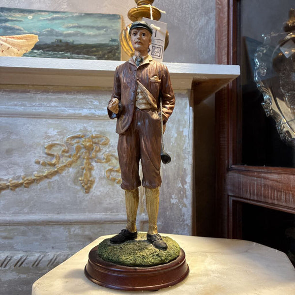 Vintage Golfer Figurine 11" Tall