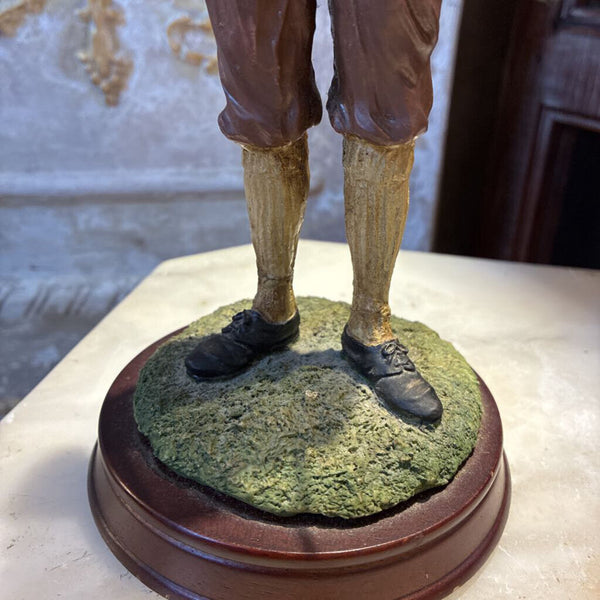 Vintage Golfer Figurine 11" Tall