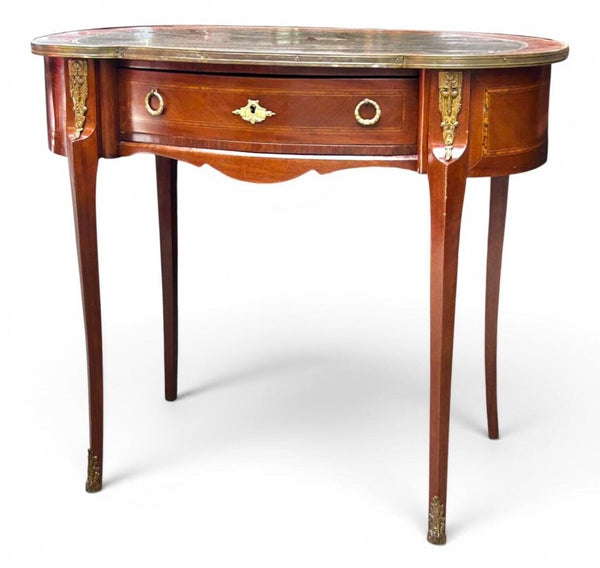 LOUIS XVI MAHOGANY DESK 35W 22D 30 T IN STORE PICK UP ONLY