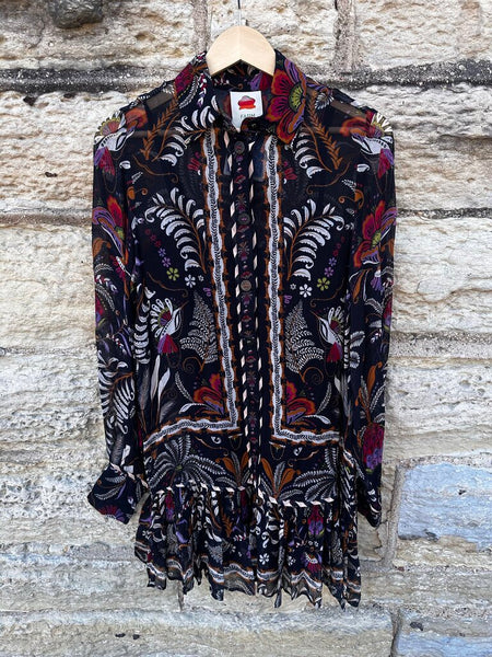 FARM RIO Garden Mini Dress Sz: XXS STUNNING FIRM