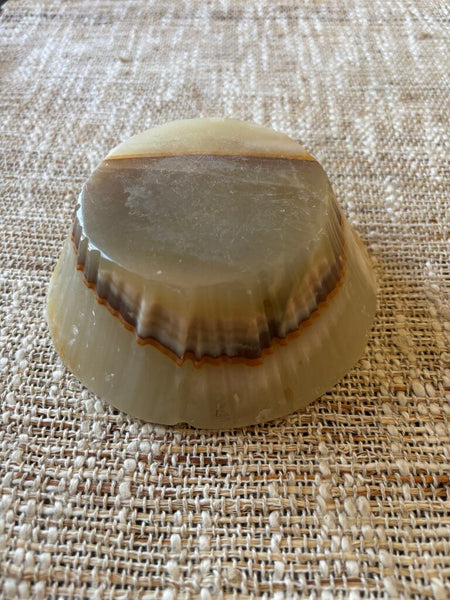 Vintage Carved Onyx Ashtray/Bowl