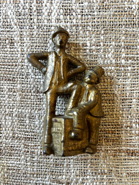 1900'S EARLY ORIGINAL CAST IRON STILL BANK MUTT & JEFF A.C. WILLIAMS BANK