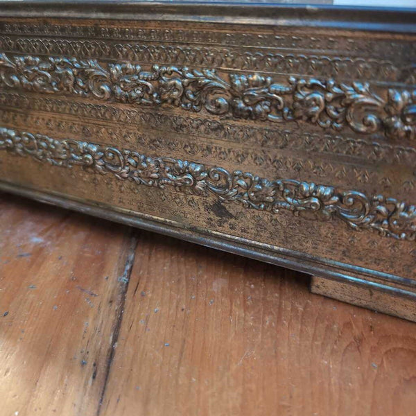 Pretty Vintage Long Brass Planter 20x 4x3