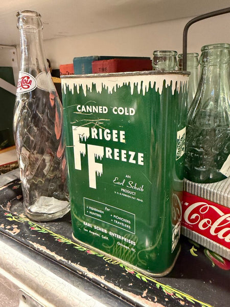JFV ~ Vintage Frigee Freeze canned cold