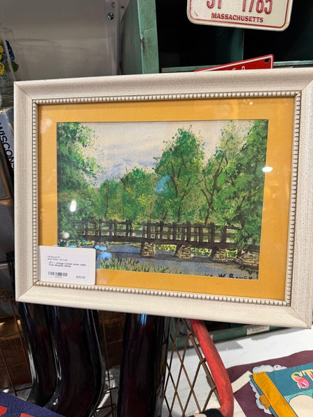 JFV ~ vintage framed water collar from Hinsdale, Illinois