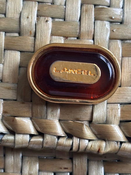 Vintage Lancel Woven Purse with Handle
