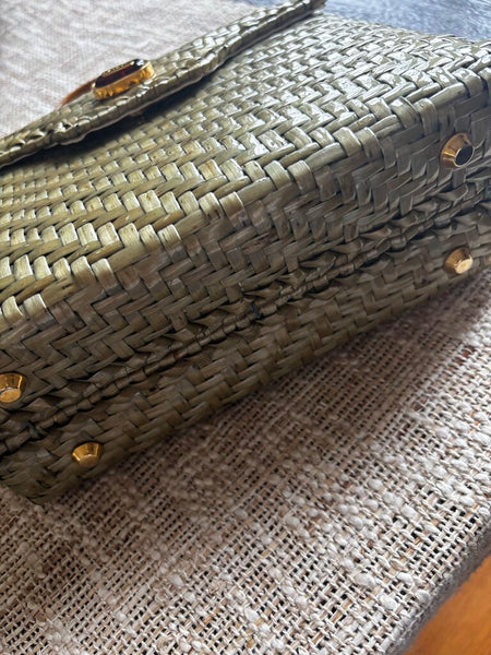 Vintage Lancel Woven Purse with Handle