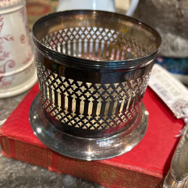 SILVER PLATED CONDIMENT COASTER MADE IN JAPAN