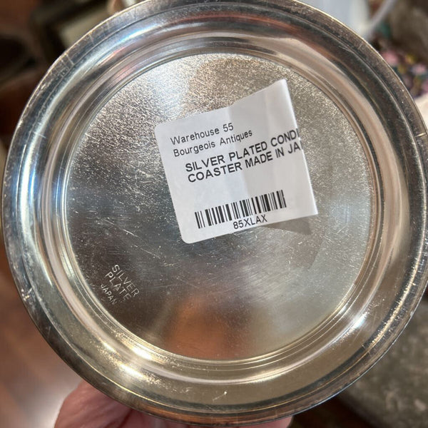 SILVER PLATED CONDIMENT COASTER MADE IN JAPAN