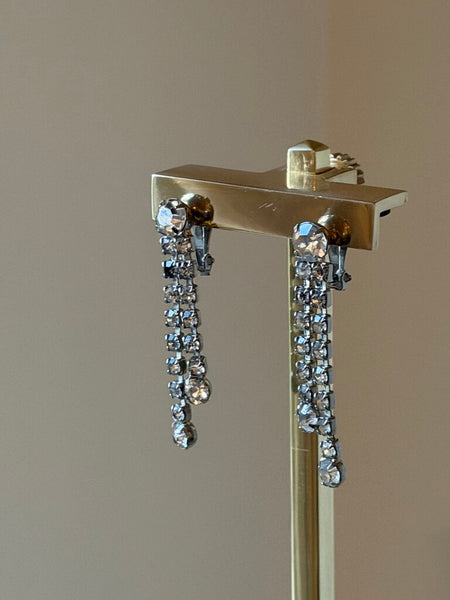 Vintage Hanging Rhinestone Earrings