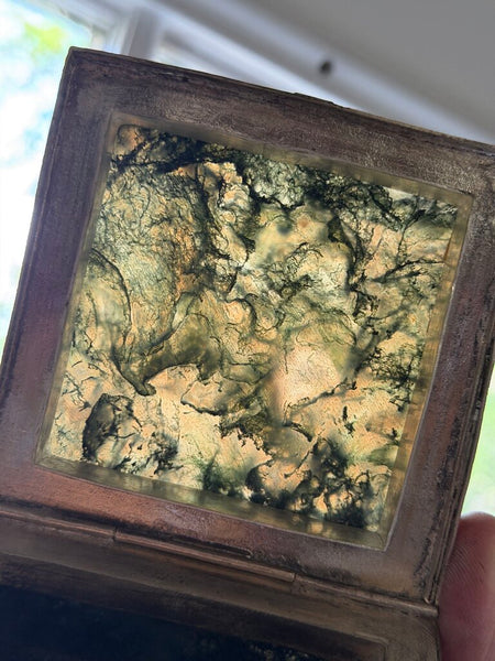 1536 Antique Moss Agate Box