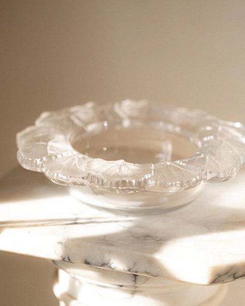 1331 Lalique France Frosted Crystal Bowl