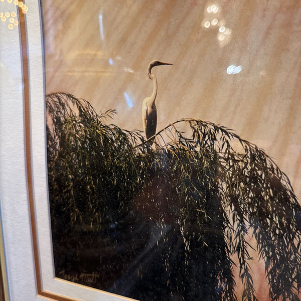 Vintage photo Heron 22x26