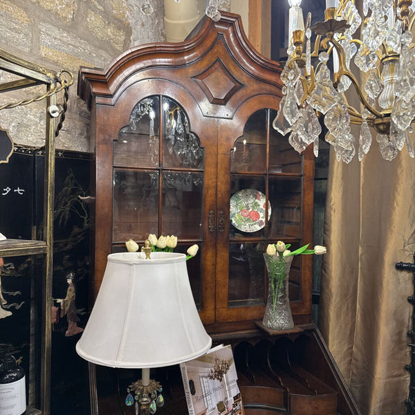 ANTIQUE BURLED WOOD SECRETARY 95T 25D 42W IN STORE PICK UP ONLY