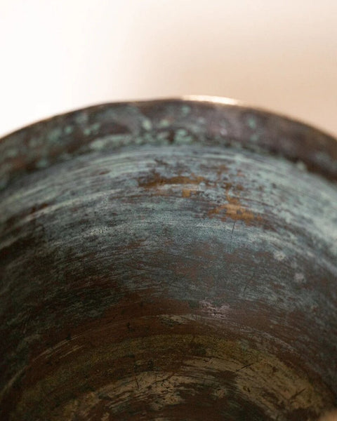 0652 Heavy Antique Bronze Elephant Planter
