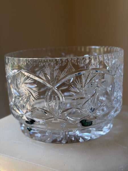 1612 Heavy Cut Crystal Bowl