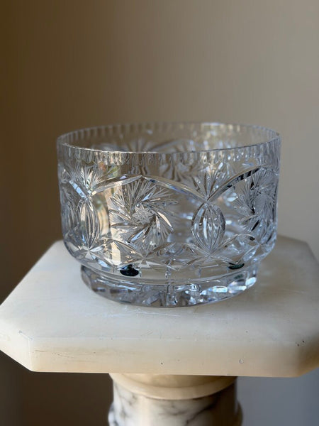 1612 Heavy Cut Crystal Bowl