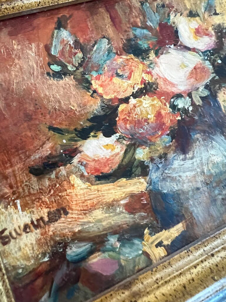 Vintage Small Signed Original Acrylic Painting