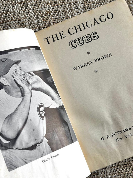 1946 The Chicago Cubs Book Warren Brown