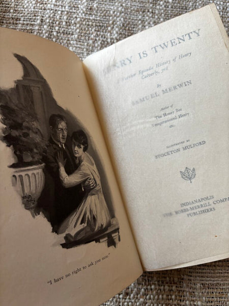 Henry is Twenty Book 1918
