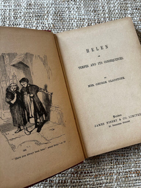 1900s Book Helen Temper and its Consequences