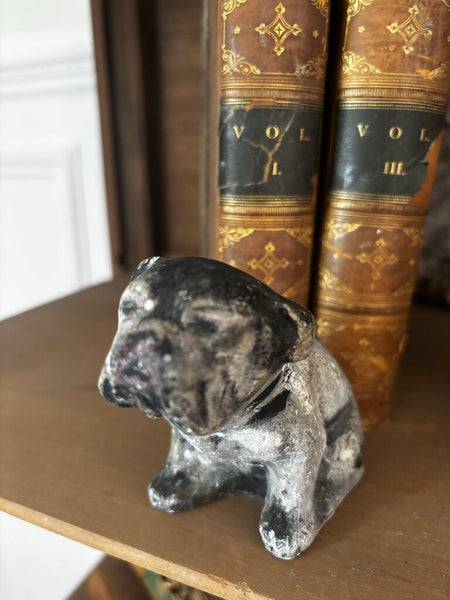 Vintage Chalkware Carnivsl English Bulldog