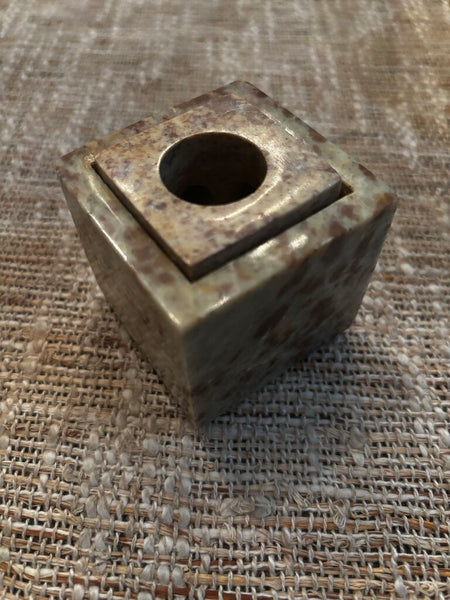 Vtg Soapstone Convertible Adjustable Single Candle Holder 6 Sizes