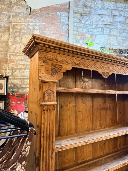 VINTAGE PINE WELSH HUTCH 50"W 18" DEEP 82" TALL IN STORE PICK UP ONLY