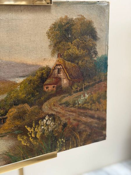 1670 Antique Landscape w/ House