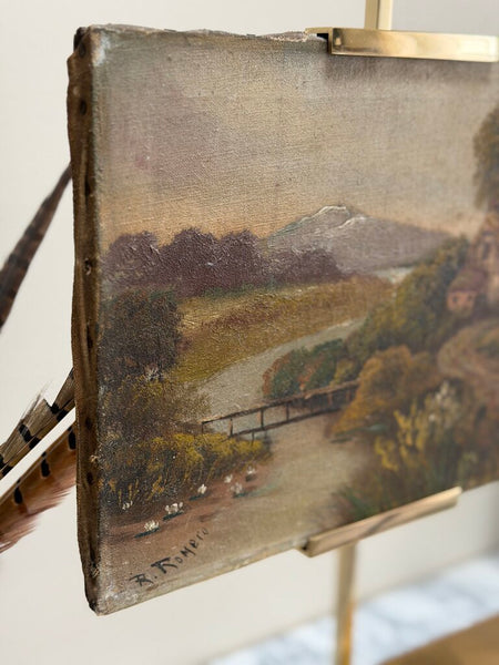 1670 Antique Landscape w/ House