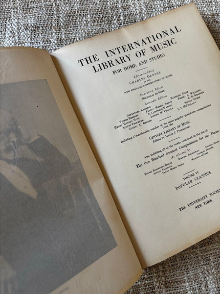 The International Library of Music Book 1925 Frank Liszt