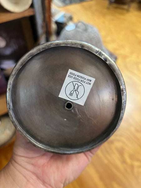 Hammered Metal Decorative Pitcher~ 8.75" t