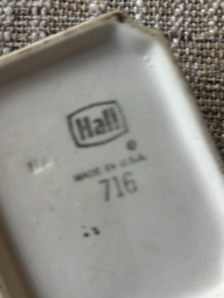 Vintage Hall Ceramic Brown Tea/Sugar Packet Holder