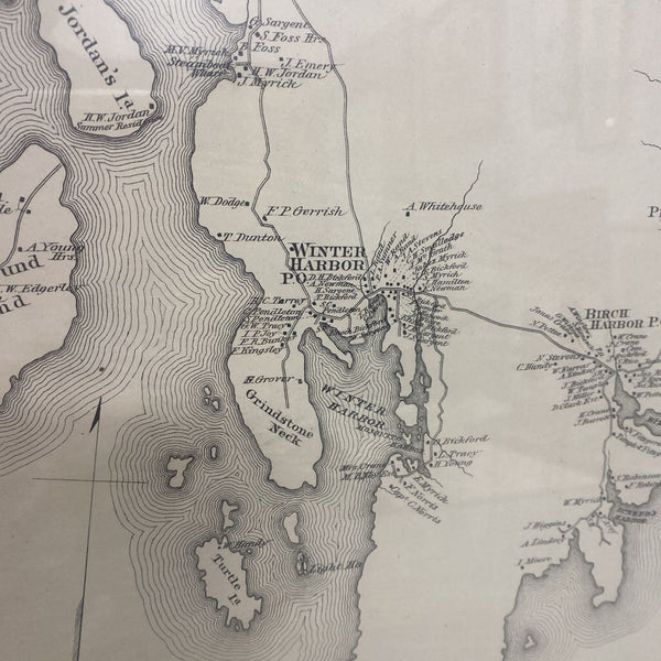 1890s Map of Gouldsborough Mane
